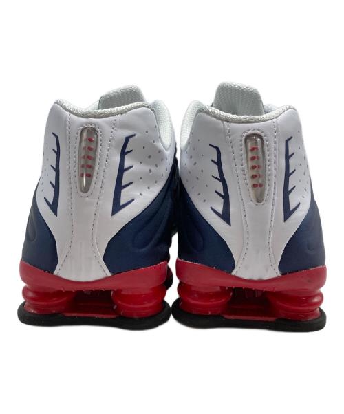 NIKE（ナイキ）NIKE (ナイキ) SHOX R4 MIDNIGHT NAVY/GYM RED-WHITE ローカットスニーカー ネイビー サイズ:US11の古着・服飾アイテム