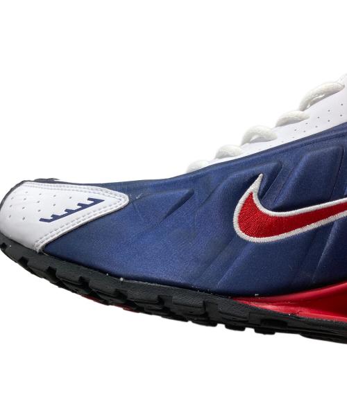 NIKE（ナイキ）NIKE (ナイキ) SHOX R4 MIDNIGHT NAVY/GYM RED-WHITE ローカットスニーカー ネイビー サイズ:US11の古着・服飾アイテム