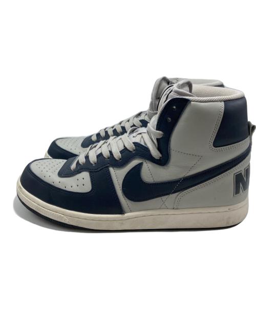 NIKE（ナイキ）NIKE (ナイキ) ハイカットスニーカー グレー×ネイビー サイズ:US10の古着・服飾アイテム