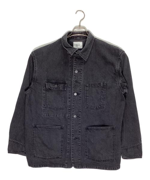 UNITED ARROWS & SONS（ユナイテッドアローズ＆サンズ）UNITED ARROWS & SONS (ユナイテッドアローズ＆サンズ) DENIM CHORE COAT ブラック サイズ:Mの古着・服飾アイテム