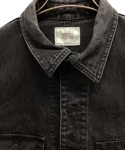 UNITED ARROWS & SONS（ユナイテッドアローズ＆サンズ）UNITED ARROWS & SONS (ユナイテッドアローズ＆サンズ) DENIM CHORE COAT ブラック サイズ:Mの古着・服飾アイテム