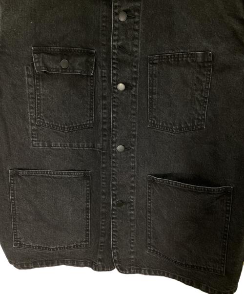 UNITED ARROWS & SONS（ユナイテッドアローズ＆サンズ）UNITED ARROWS & SONS (ユナイテッドアローズ＆サンズ) DENIM CHORE COAT ブラック サイズ:Mの古着・服飾アイテム