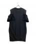 MM6 Maison Margiela (エムエムシックスメゾンマルジェラ) Ruffled drop detail cold shoulder dress ブラック サイズ:XS：10000円