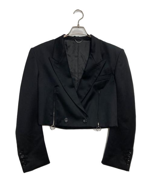 JOHN LAWRENCE SULLIVAN（ジョン ローレンス サリバン）JOHN LAWRENCE SULLIVAN (ジョン ローレンス サリバン) Wool satin spencer jacket/ウール サテン スペンサー ジャケット ブラック サイズ:44の古着・服飾アイテム