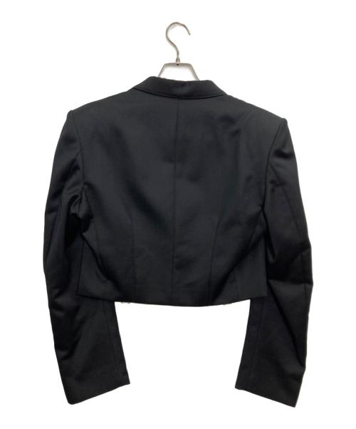 JOHN LAWRENCE SULLIVAN（ジョン ローレンス サリバン）JOHN LAWRENCE SULLIVAN (ジョン ローレンス サリバン) Wool satin spencer jacket/ウール サテン スペンサー ジャケット ブラック サイズ:44の古着・服飾アイテム