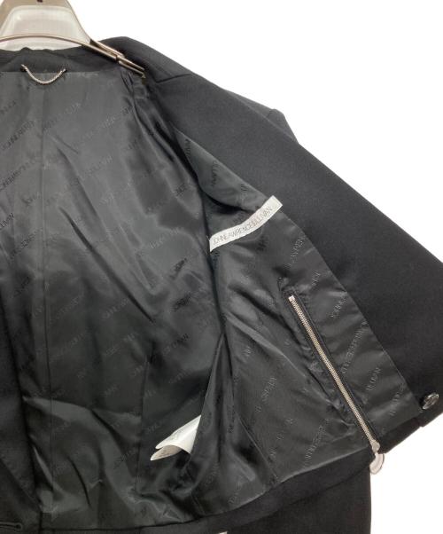 JOHN LAWRENCE SULLIVAN（ジョン ローレンス サリバン）JOHN LAWRENCE SULLIVAN (ジョン ローレンス サリバン) Wool satin spencer jacket/ウール サテン スペンサー ジャケット ブラック サイズ:44の古着・服飾アイテム