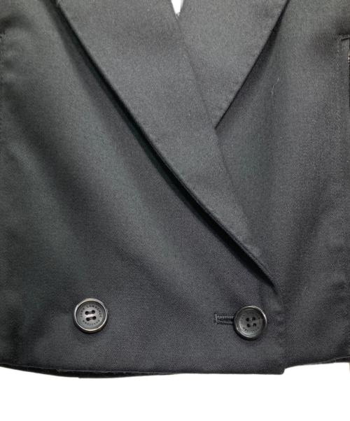 JOHN LAWRENCE SULLIVAN（ジョン ローレンス サリバン）JOHN LAWRENCE SULLIVAN (ジョン ローレンス サリバン) Wool satin spencer jacket/ウール サテン スペンサー ジャケット ブラック サイズ:44の古着・服飾アイテム