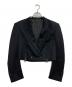 JOHN LAWRENCE SULLIVAN（ジョン ローレンス サリバン）の古着「Wool satin spencer jacket/ウール サテン スペンサー ジャケット」｜ブラック
