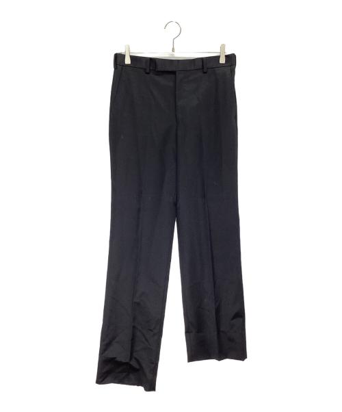 JOHN LAWRENCE SULLIVAN（ジョン ローレンス サリバン）JOHN LAWRENCE SULLIVAN (ジョン ローレンス サリバン) Wool satin straight trousers ブラック サイズ:SIZE 44の古着・服飾アイテム