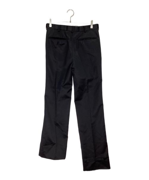 JOHN LAWRENCE SULLIVAN（ジョン ローレンス サリバン）JOHN LAWRENCE SULLIVAN (ジョン ローレンス サリバン) Wool satin straight trousers ブラック サイズ:SIZE 44の古着・服飾アイテム