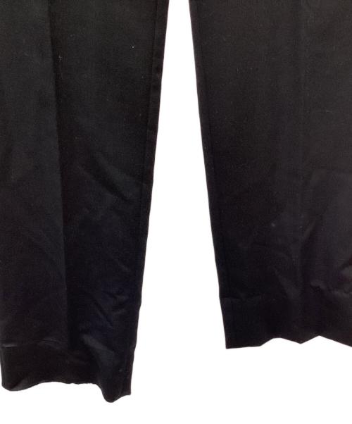 JOHN LAWRENCE SULLIVAN（ジョン ローレンス サリバン）JOHN LAWRENCE SULLIVAN (ジョン ローレンス サリバン) Wool satin straight trousers ブラック サイズ:SIZE 44の古着・服飾アイテム