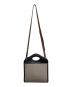 BURBERRY (バーバリー) 2WAYミニポケットバッグ グレー×ブラック×ブラウン：50000円
