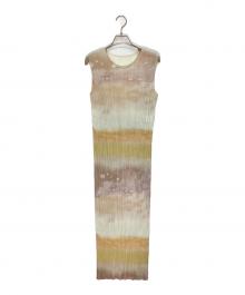 PLEATS PLEASE（プリーツプリーズ）の古着「SEA BUBBLE dress」｜ベージュ