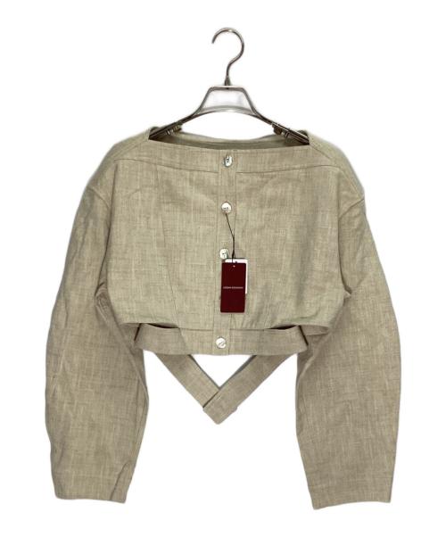 URBAN RESEARCH（アーバンリサーチ）URBAN RESEARCH (アーバンリサーチ) new basic SLAB NEP BELT JACKET ベージュ サイズ:SIZE 38 未使用品の古着・服飾アイテム