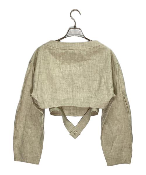 URBAN RESEARCH（アーバンリサーチ）URBAN RESEARCH (アーバンリサーチ) new basic SLAB NEP BELT JACKET ベージュ サイズ:SIZE 38 未使用品の古着・服飾アイテム