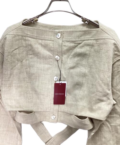 URBAN RESEARCH（アーバンリサーチ）URBAN RESEARCH (アーバンリサーチ) new basic SLAB NEP BELT JACKET ベージュ サイズ:SIZE 38 未使用品の古着・服飾アイテム