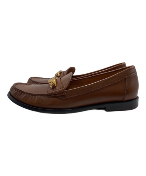 POLO RALPH LAUREN（ポロ・ラルフローレン）POLO RALPH LAUREN (ポロ・ラルフローレン) POLO ID カーフスキンローファー ブラウン サイズ:8Bの古着・服飾アイテム