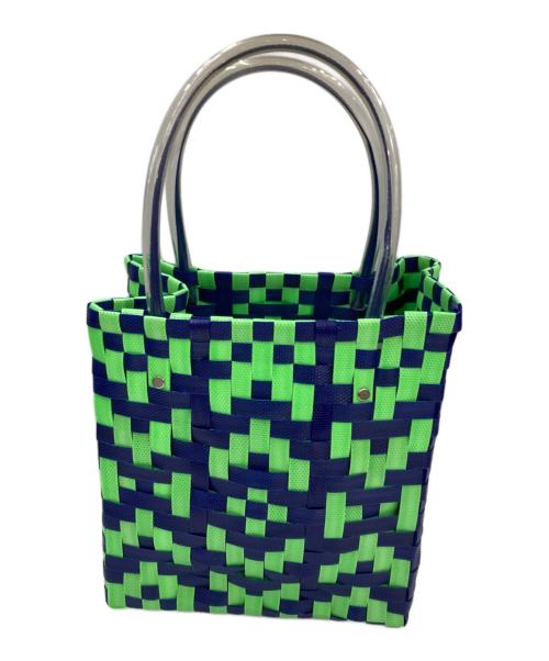 MARNI（マルニ）MARNI (マルニ) ピクニックバスケット グリーン×ネイビーの古着・服飾アイテム