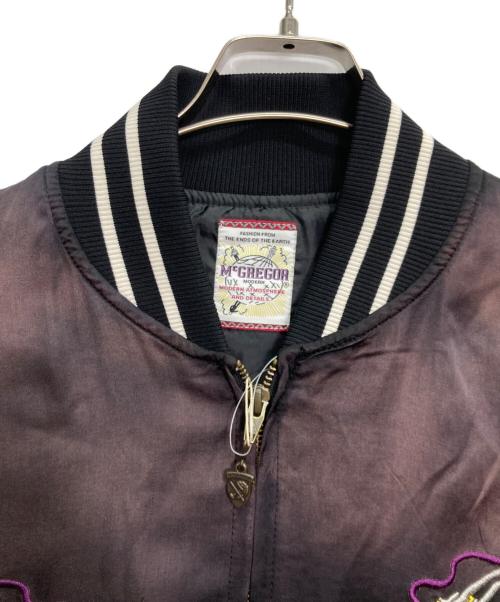 McGREGOR（マックレガー）McGREGOR (マックレガー) FREAK'S STORE (フリークスストア) フェードスーベニアジャケット ブラウン×ブラック サイズ:L 未使用品の古着・服飾アイテム