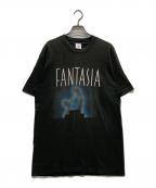 DISNEY×FRUIT OF THE LOOMディズニー×フルーツオブザルーム）の古着「プリントTシャツ」｜ブラック