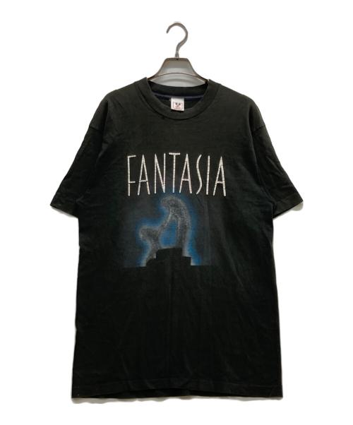 DISNEY（ディズニー）Disney (ディズニー) FRUIT OF THE LOOM (フルーツオブザルーム) プリントTシャツ ブラック サイズ:Ｌの古着・服飾アイテム