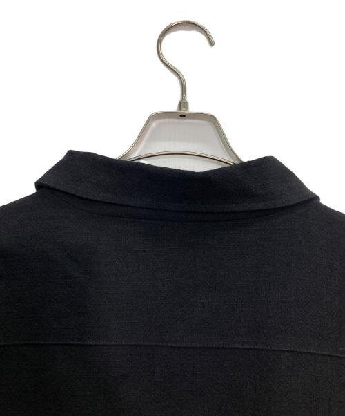 FEELS（フィールズ）FEELS (フィールズ) リネンジップアップブルゾン ブラック サイズ:Lの古着・服飾アイテム