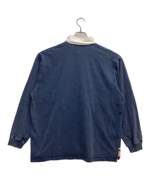 AVIREX（アヴィレックス）AVIREX (アヴィレックス) STABRIDGE (スタブリッジ) HAWKS RUGBY SHIRTS ネイビー サイズ:XLの古着・服飾アイテム