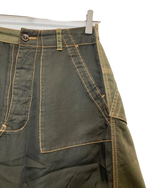tricot COMME des GARCONS（トリココムデギャルソン）tricot COMME des GARCONS (トリココムデギャルソン) ミリタリーパッチワークスカート カーキ サイズ:Sの古着・服飾アイテム