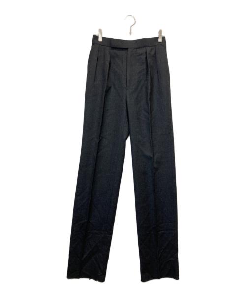 Fumiya Hirano The Trousers（フミヤ ヒラノ ザ トラウザーズ）Fumiya Hirano The Trousers (フミヤ ヒラノ ザ トラウザーズ) REGENT  ウール2タックスラックス ブラック サイズ:34の古着・服飾アイテム