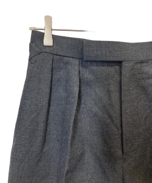 Fumiya Hirano The Trousers（フミヤ ヒラノ ザ トラウザーズ）Fumiya Hirano The Trousers (フミヤ ヒラノ ザ トラウザーズ) REGENT  ウール2タックスラックス ブラック サイズ:34の古着・服飾アイテム
