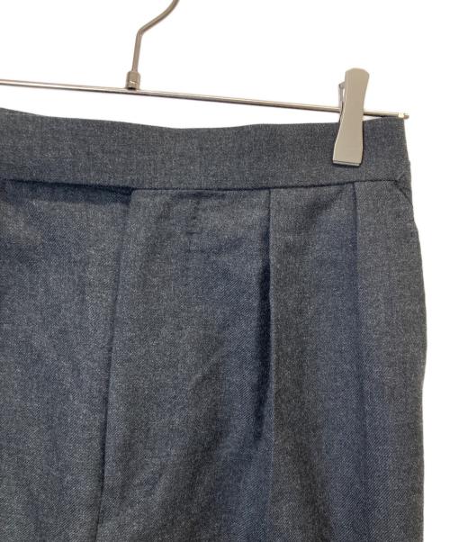 Fumiya Hirano The Trousers（フミヤ ヒラノ ザ トラウザーズ）Fumiya Hirano The Trousers (フミヤ ヒラノ ザ トラウザーズ) REGENT  ウール2タックスラックス ブラック サイズ:34の古着・服飾アイテム