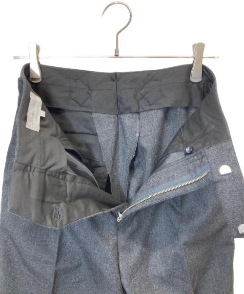 Fumiya Hirano The Trousers（フミヤ ヒラノ ザ トラウザーズ）Fumiya Hirano The Trousers (フミヤ ヒラノ ザ トラウザーズ) REGENT  ウール2タックスラックス ブラック サイズ:34の古着・服飾アイテム