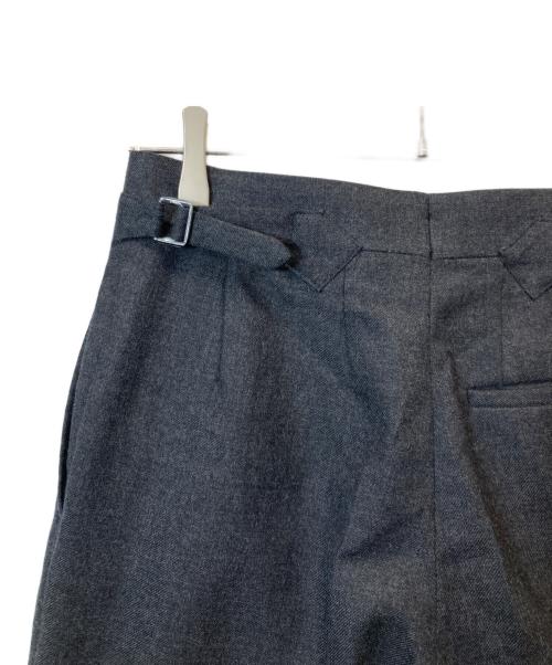 Fumiya Hirano The Trousers（フミヤ ヒラノ ザ トラウザーズ）Fumiya Hirano The Trousers (フミヤ ヒラノ ザ トラウザーズ) REGENT  ウール2タックスラックス ブラック サイズ:34の古着・服飾アイテム