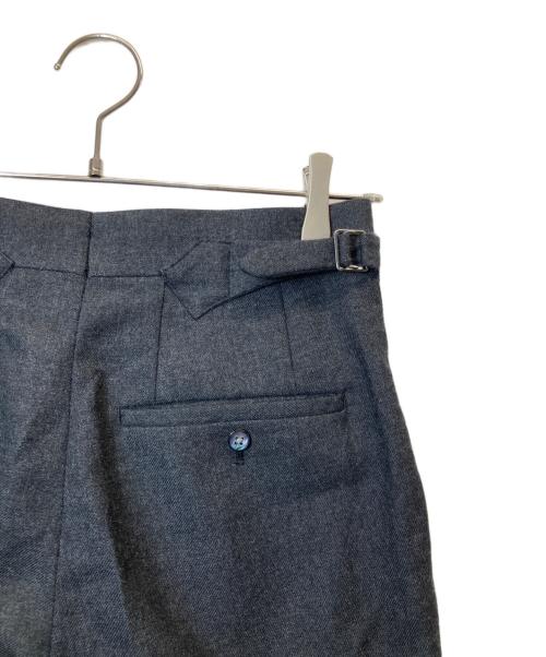 Fumiya Hirano The Trousers（フミヤ ヒラノ ザ トラウザーズ）Fumiya Hirano The Trousers (フミヤ ヒラノ ザ トラウザーズ) REGENT  ウール2タックスラックス ブラック サイズ:34の古着・服飾アイテム