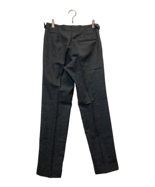 BEAMS F（ビームスエフ）BEAMS F (ビームスエフ) 【別注】IGARASHI TROUSERS / フレスコ 2プリーツ サイドアジャスター スラックス ブラック サイズ:46の古着・服飾アイテム