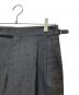 中古・古着 BEAMS F (ビームスエフ) 【別注】IGARASHI TROUSERS / フレスコ 2プリーツ サイドアジャスター スラックス ブラック サイズ:46：18000円