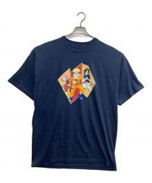NARUTO（ナルト）の古着「00s 第七班 アニメプリントTシャツ」｜ネイビー