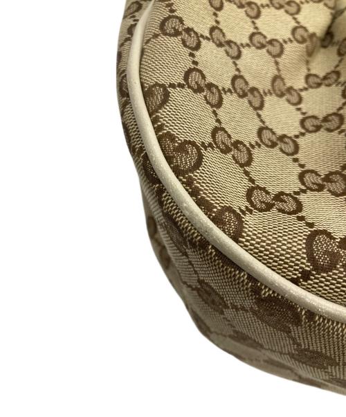 GUCCI（グッチ）GUCCI (グッチ) GGキャンバス ワンショルダーバッグ ベージュ×ホワイトの古着・服飾アイテム