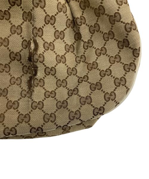 GUCCI（グッチ）GUCCI (グッチ) GGキャンバス ワンショルダーバッグ ベージュ×ホワイトの古着・服飾アイテム