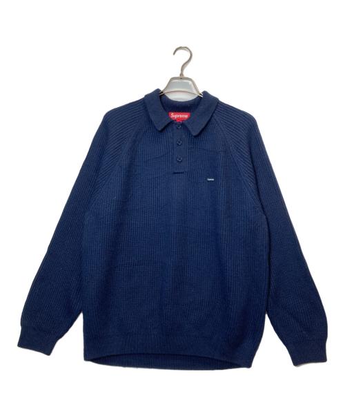 SUPREME（シュプリーム）SUPREME (シュプリーム) 25FW Small Box Polo Sweater / スモールボックスポロセーター ネイビー サイズ:Lの古着・服飾アイテム