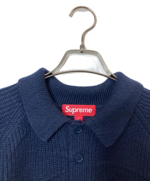 SUPREME（シュプリーム）SUPREME (シュプリーム) 25FW Small Box Polo Sweater / スモールボックスポロセーター ネイビー サイズ:Lの古着・服飾アイテム