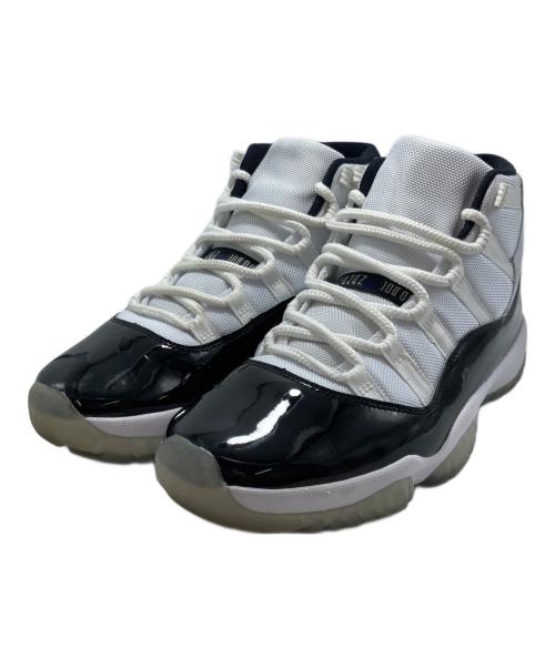 NIKE（ナイキ）NIKE (ナイキ) AIR JORDAN 11 RETRO ハイカットスニーカー ホワイト×ブラック サイズ:27.5cmの古着・服飾アイテム
