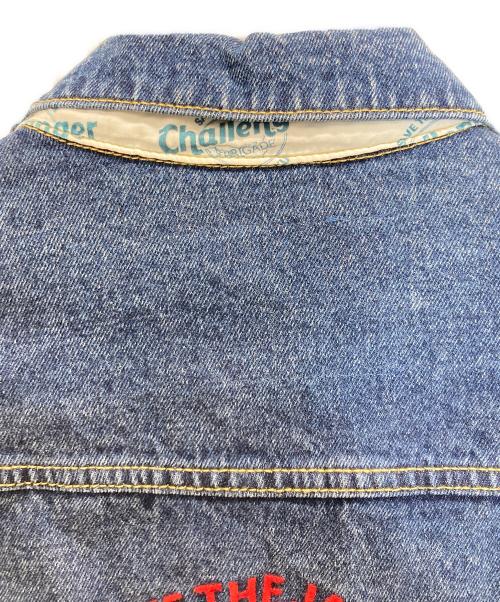 CHALLENGER（チャレンジャー）CHALLENGER (チャレンジャー) CHALLENGER ICE WASHED PATCH DENIM JACKET ブルー サイズ:XLの古着・服飾アイテム