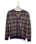 Needles（ニードルズ）の古着「Mohair Cardigan - Plaid」｜パープル