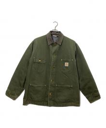 CarHartt（カーハート）の古着「裏地ブランケット ミシガンチョアコート」｜モスグリーン