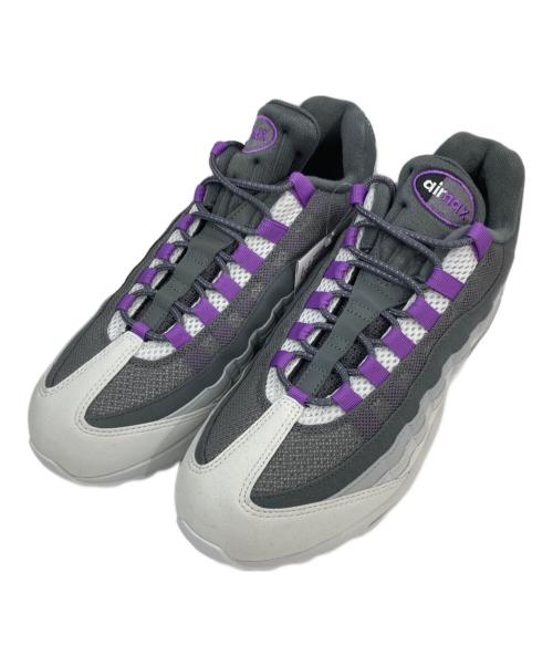 NIKE（ナイキ）NIKE (ナイキ) AIR MAX 95 BIG BUBBLE ローカットスニーカー グレー×パープル サイズ:US10の古着・服飾アイテム