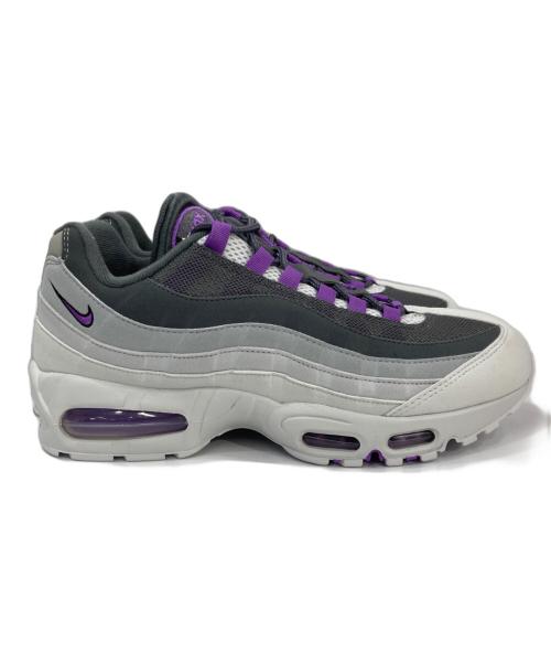 NIKE（ナイキ）NIKE (ナイキ) AIR MAX 95 BIG BUBBLE ローカットスニーカー グレー×パープル サイズ:US10の古着・服飾アイテム