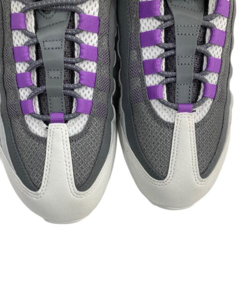 NIKE（ナイキ）NIKE (ナイキ) AIR MAX 95 BIG BUBBLE ローカットスニーカー グレー×パープル サイズ:US10の古着・服飾アイテム