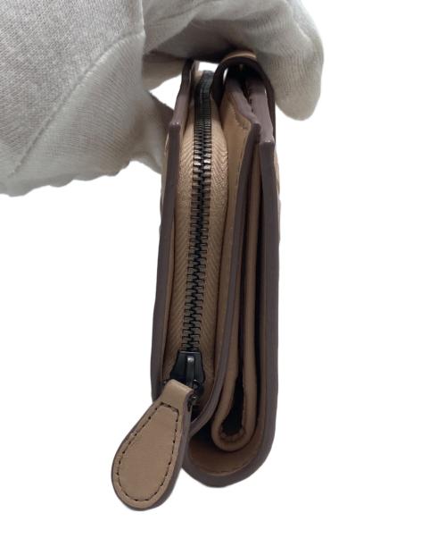 BOTTEGA VENETA（ボッテガベネタ）BOTTEGA VENETA (ボッテガベネタ) イントレチャートバタフライウォレット ベージュの古着・服飾アイテム