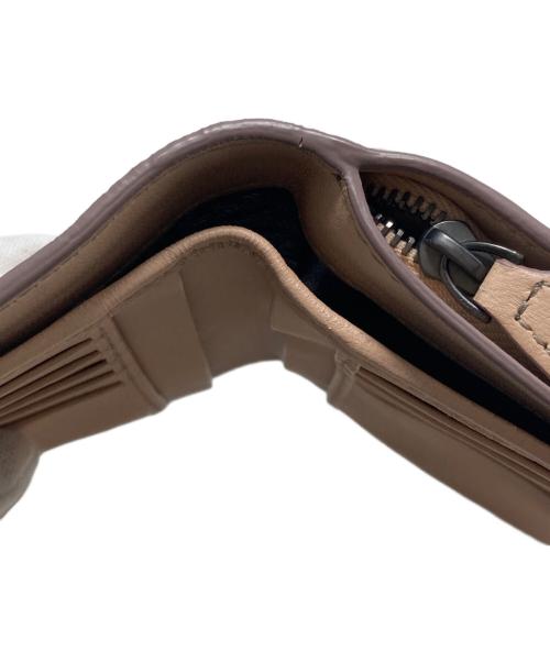 BOTTEGA VENETA（ボッテガベネタ）BOTTEGA VENETA (ボッテガベネタ) イントレチャートバタフライウォレット ベージュの古着・服飾アイテム